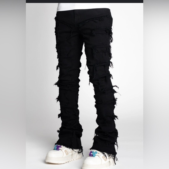Guapi ..Black Distressed Skinny Jeans for men size 36 - Picture 1 of 2
